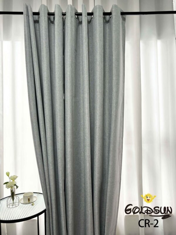 CR - 2 / CORTINAS DE LINO 100% BLACKOUT COLOR ENTERO (CAJA X 24 UNDS)