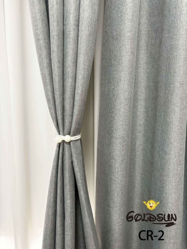 CR - 2 / CORTINAS DE LINO 100% BLACKOUT COLOR ENTERO (CAJA X 24 UNDS)