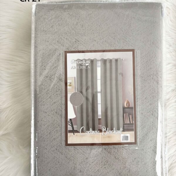 CR - 21 / CORTINAS BLACKOUT COLOR ENTERO (CAJA X 24 UNDS)