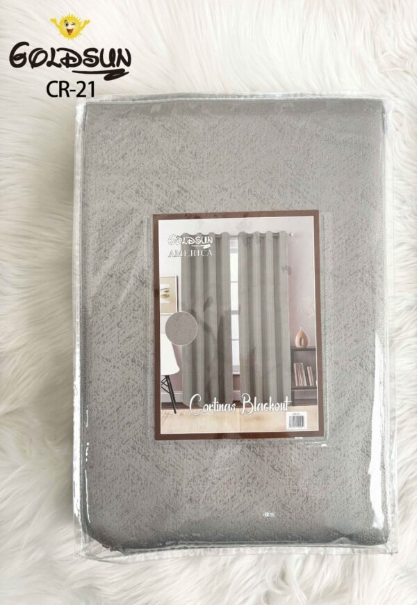CR - 21 / CORTINAS BLACKOUT COLOR ENTERO (CAJA X 24 UNDS)