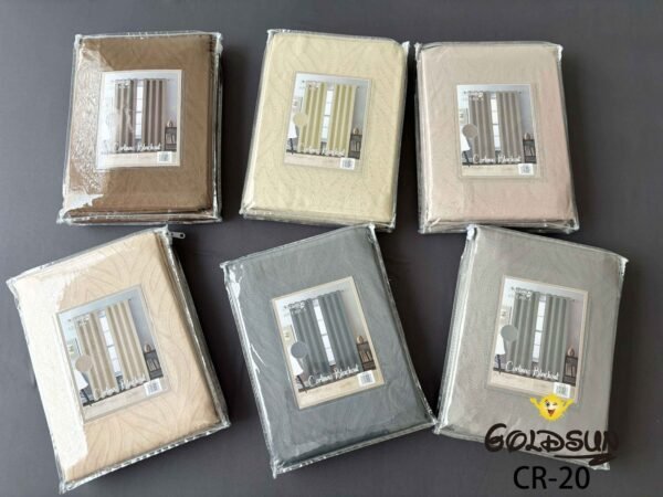 CR - 20 / CORTINAS BLACKOUT COLOR ENTERO (CAJA X 24 UNDS)