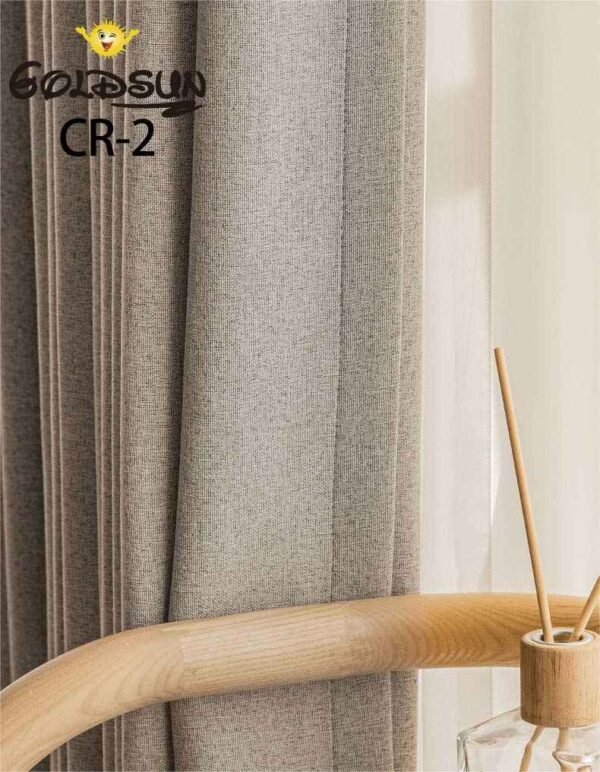 CR - 2 / CORTINAS DE LINO 100% BLACKOUT COLOR ENTERO (CAJA X 24 UNDS)