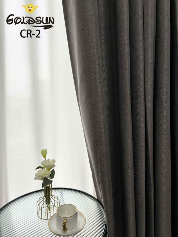 CR - 2 / CORTINAS DE LINO 100% BLACKOUT COLOR ENTERO (CAJA X 24 UNDS)