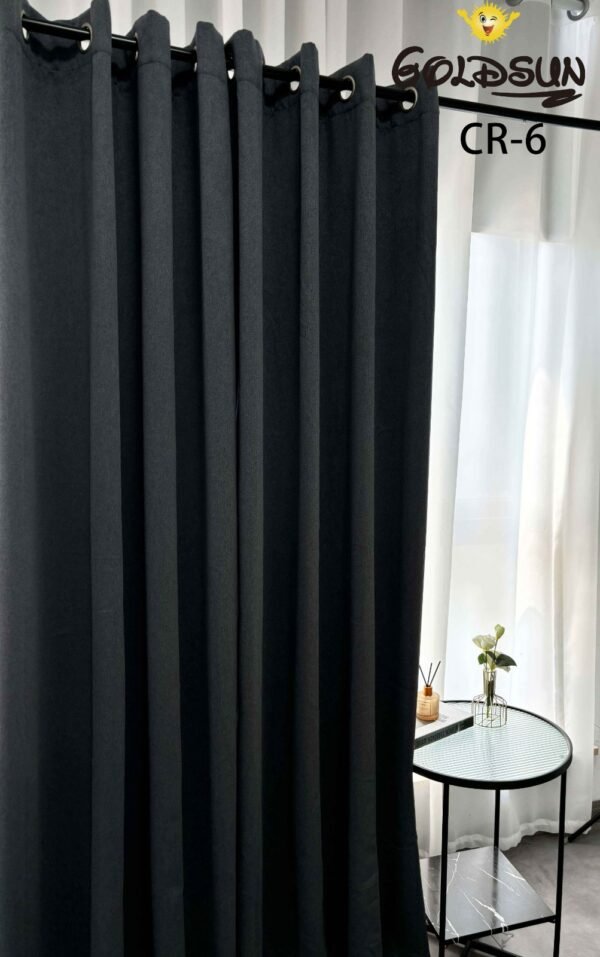 CR - 6 / CORTINAS DE LINO BLACKOUT PREMIUM COLOR ENTERO (CAJA X 24 UNDS)