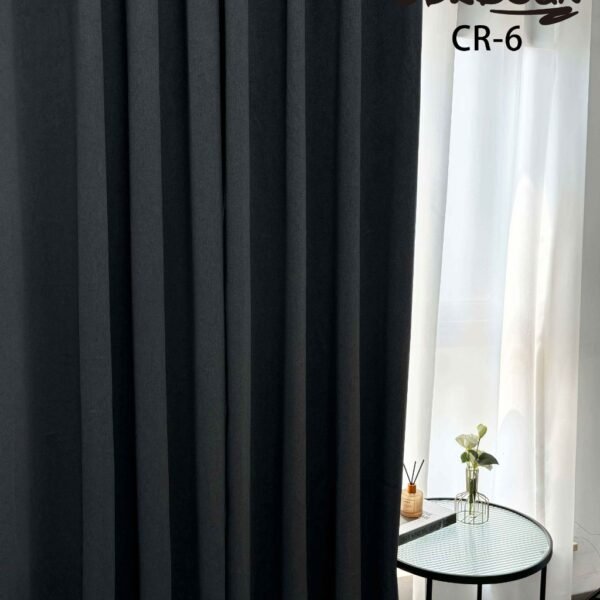 CR - 6 / CORTINAS DE LINO BLACKOUT PREMIUM COLOR ENTERO (CAJA X 24 UNDS)