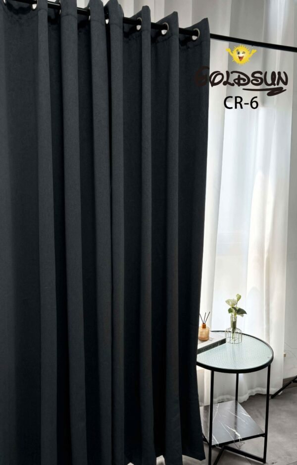 CR - 6 / CORTINAS DE LINO BLACKOUT PREMIUM COLOR ENTERO (CAJA X 24 UNDS)