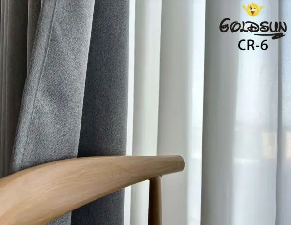 CR - 6 / CORTINAS DE LINO BLACKOUT PREMIUM COLOR ENTERO (CAJA X 24 UNDS)