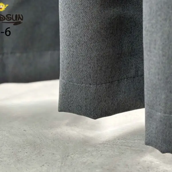 CR - 6 / CORTINAS DE LINO BLACKOUT PREMIUM COLOR ENTERO (CAJA X 24 UNDS)