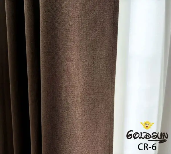 CR - 6 / CORTINAS DE LINO BLACKOUT PREMIUM COLOR ENTERO (CAJA X 24 UNDS)