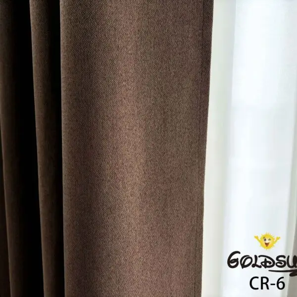 CR - 6 / CORTINAS DE LINO BLACKOUT PREMIUM COLOR ENTERO (CAJA X 24 UNDS)