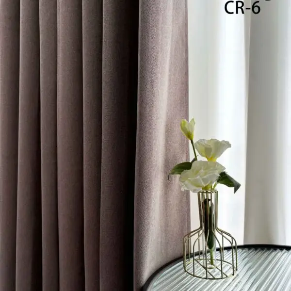 CR - 6 / CORTINAS DE LINO BLACKOUT PREMIUM COLOR ENTERO (CAJA X 24 UNDS)