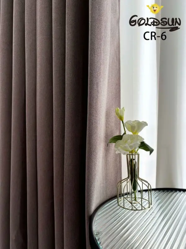 CR - 6 / CORTINAS DE LINO BLACKOUT PREMIUM COLOR ENTERO (CAJA X 24 UNDS)