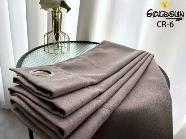 CR - 6 / CORTINAS DE LINO BLACKOUT PREMIUM COLOR ENTERO (CAJA X 24 UNDS)