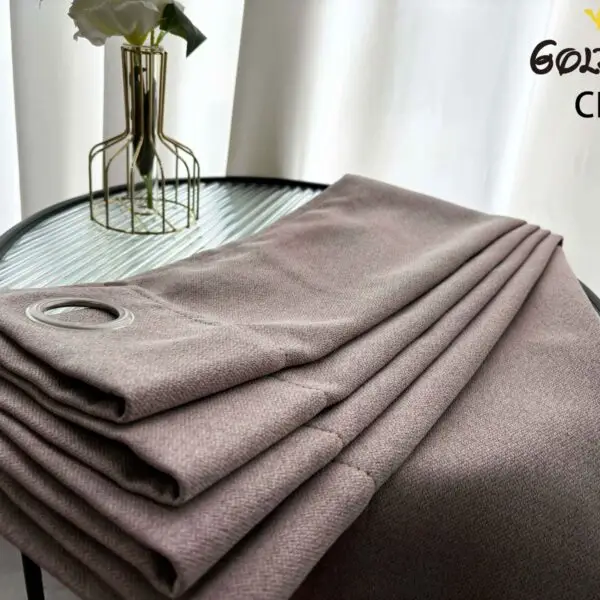 CR - 6 / CORTINAS DE LINO BLACKOUT PREMIUM COLOR ENTERO (CAJA X 24 UNDS)