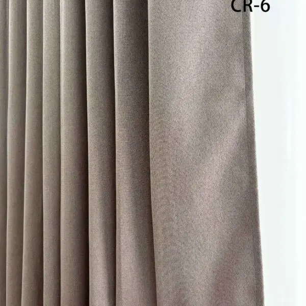 CR - 6 / CORTINAS DE LINO BLACKOUT PREMIUM COLOR ENTERO (CAJA X 24 UNDS)