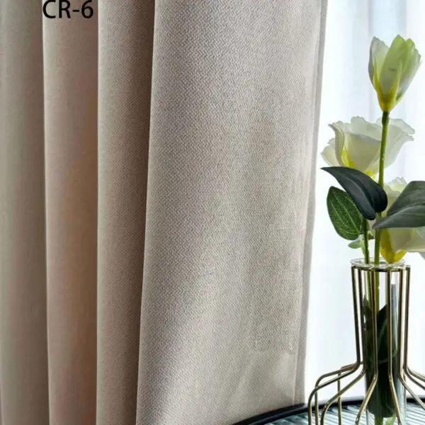 CR - 6 / CORTINAS DE LINO BLACKOUT PREMIUM COLOR ENTERO (CAJA X 24 UNDS)