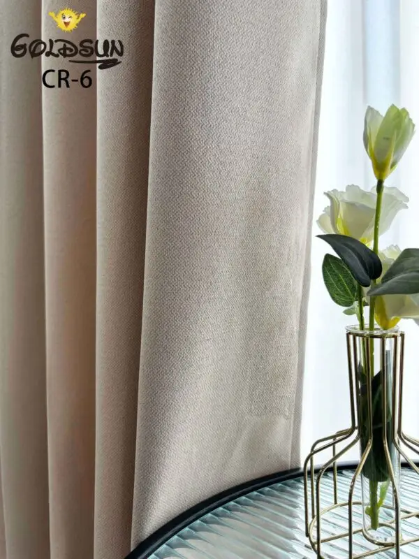 CR - 6 / CORTINAS DE LINO BLACKOUT PREMIUM COLOR ENTERO (CAJA X 24 UNDS)