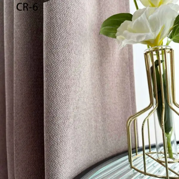 CR - 6 / CORTINAS DE LINO BLACKOUT PREMIUM COLOR ENTERO (CAJA X 24 UNDS)