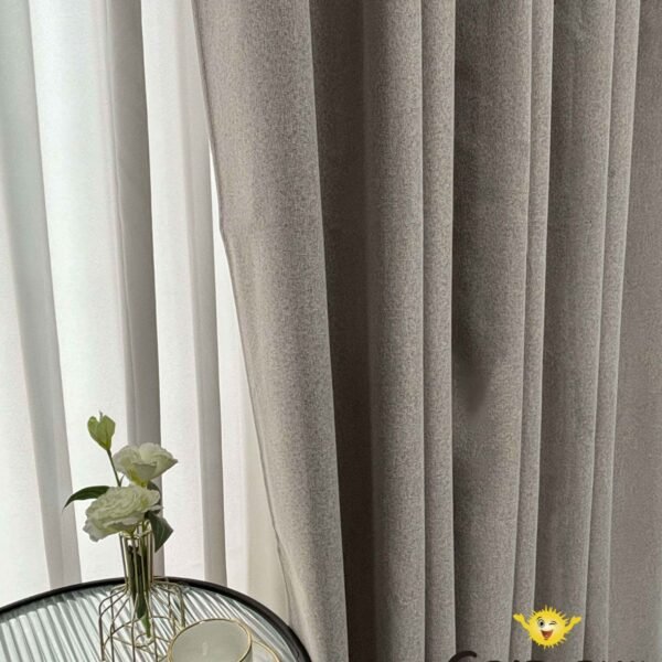 CR - 8 / CORTINAS DE LINO BLACKOUT COLOR ENTERO (CAJA X 24 UNDS)