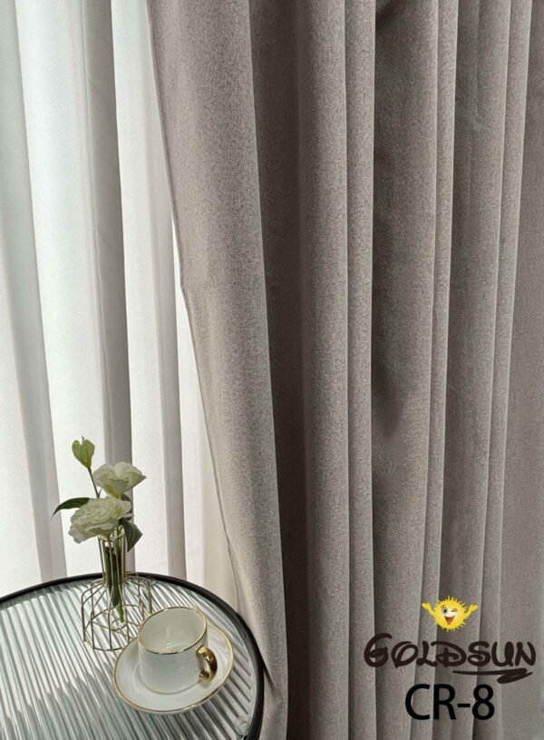 CR - 8 / CORTINAS DE LINO BLACKOUT COLOR ENTERO (CAJA X 24 UNDS)