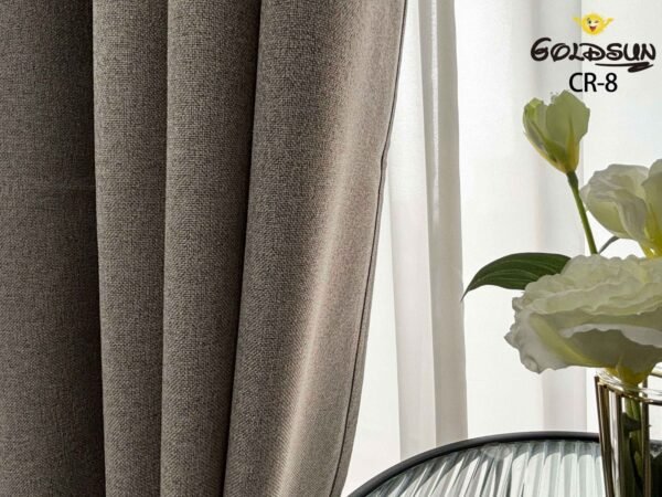 CR - 8 / CORTINAS DE LINO BLACKOUT COLOR ENTERO (CAJA X 24 UNDS)