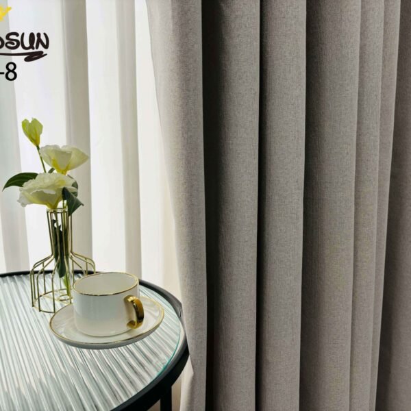 CR - 8 / CORTINAS DE LINO BLACKOUT COLOR ENTERO (CAJA X 24 UNDS)