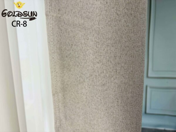 CR - 8 / CORTINAS DE LINO BLACKOUT COLOR ENTERO (CAJA X 24 UNDS)