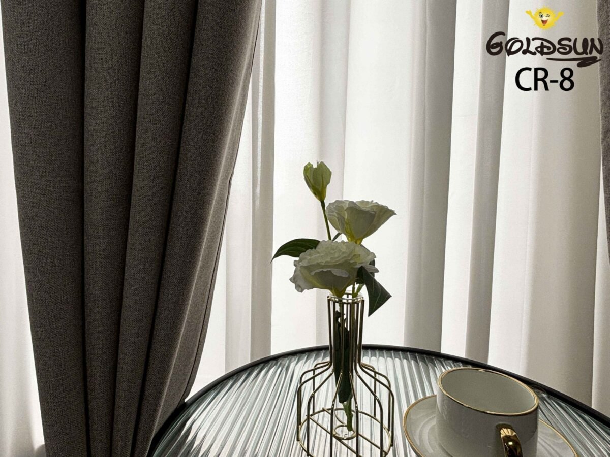 CR - 8 / CORTINAS DE LINO BLACKOUT COLOR ENTERO (CAJA X 24 UNDS)