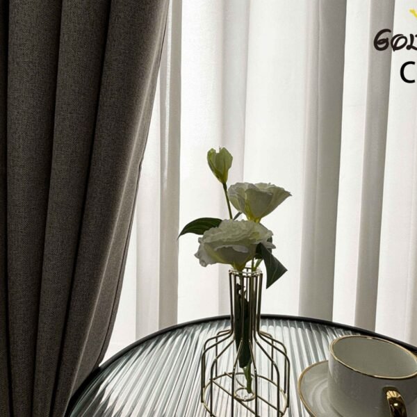 CR - 8 / CORTINAS DE LINO BLACKOUT COLOR ENTERO (CAJA X 24 UNDS)