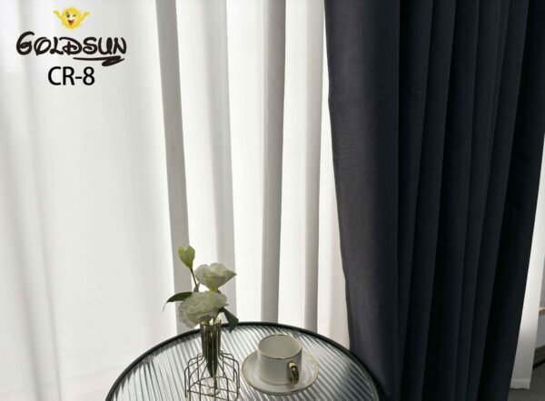 CR - 8 / CORTINAS DE LINO BLACKOUT COLOR ENTERO (CAJA X 24 UNDS)