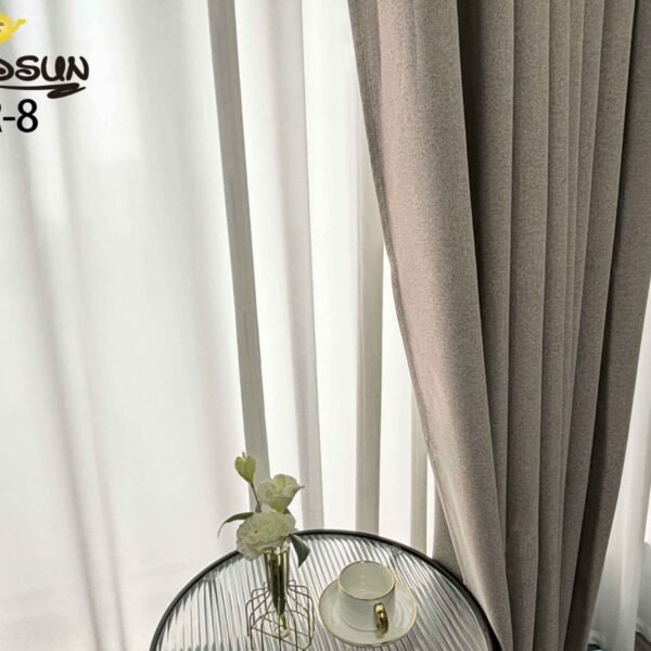 CR - 8 / CORTINAS DE LINO BLACKOUT COLOR ENTERO (CAJA X 24 UNDS)