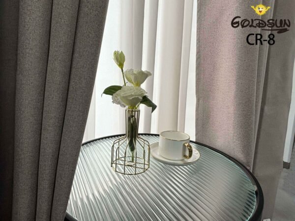 CR - 8 / CORTINAS DE LINO BLACKOUT COLOR ENTERO (CAJA X 24 UNDS)