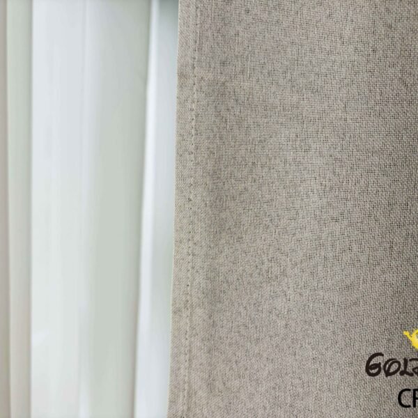 CR - 8 / CORTINAS DE LINO BLACKOUT COLOR ENTERO (CAJA X 24 UNDS)