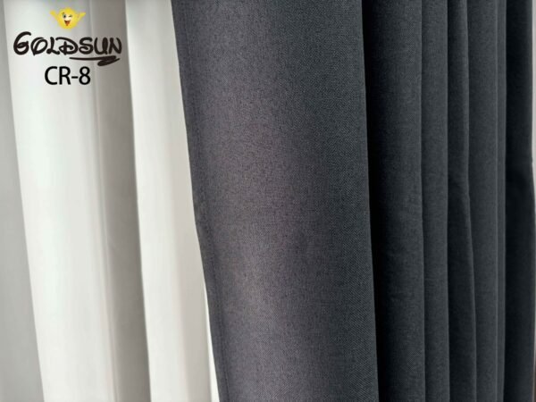CR - 8 / CORTINAS DE LINO BLACKOUT COLOR ENTERO (CAJA X 24 UNDS)