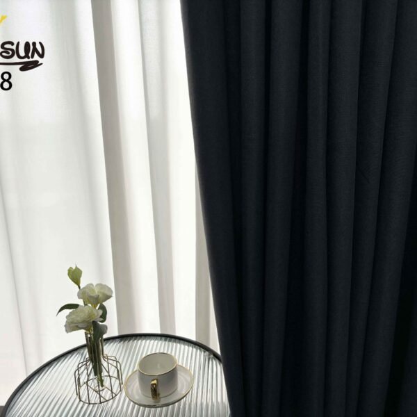 CR - 8 / CORTINAS DE LINO BLACKOUT COLOR ENTERO (CAJA X 24 UNDS)