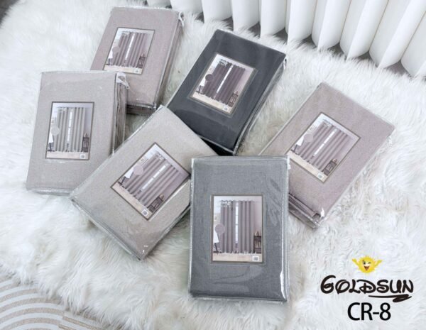 CR - 8 / CORTINAS DE LINO BLACKOUT COLOR ENTERO (CAJA X 24 UNDS)
