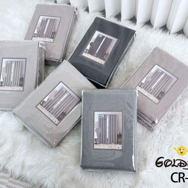 CR - 8 / CORTINAS DE LINO BLACKOUT COLOR ENTERO (CAJA X 24 UNDS)