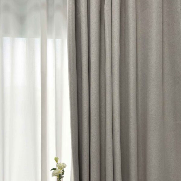 CR - 8 / CORTINAS DE LINO BLACKOUT COLOR ENTERO (CAJA X 24 UNDS)