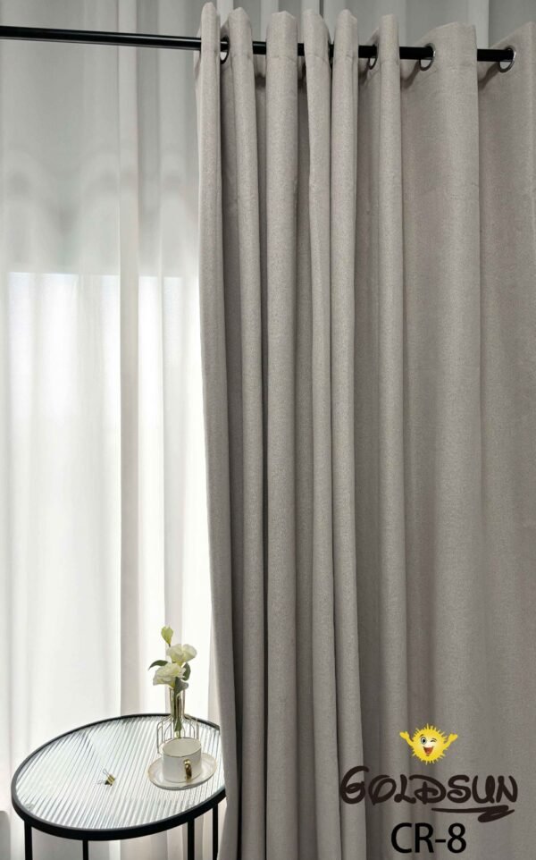 CR - 8 / CORTINAS DE LINO BLACKOUT COLOR ENTERO (CAJA X 24 UNDS)