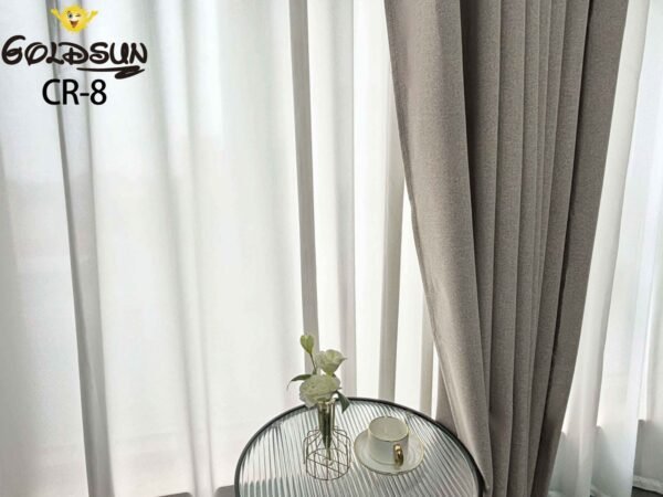 CR - 8 / CORTINAS DE LINO BLACKOUT COLOR ENTERO (CAJA X 24 UNDS)