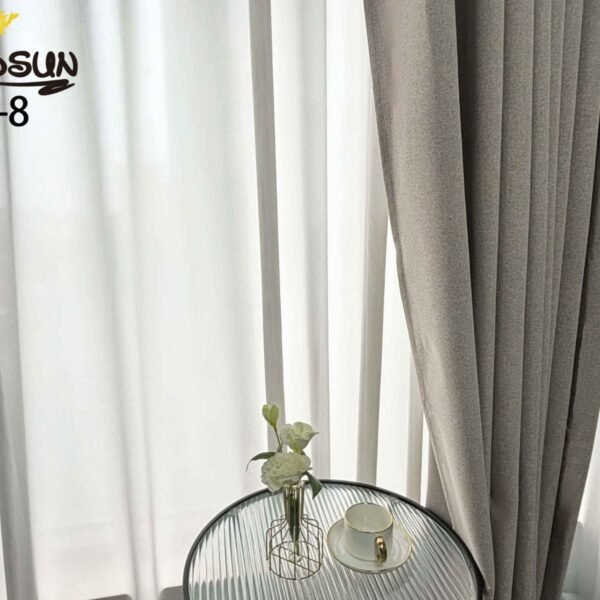 CR - 8 / CORTINAS DE LINO BLACKOUT COLOR ENTERO (CAJA X 24 UNDS)