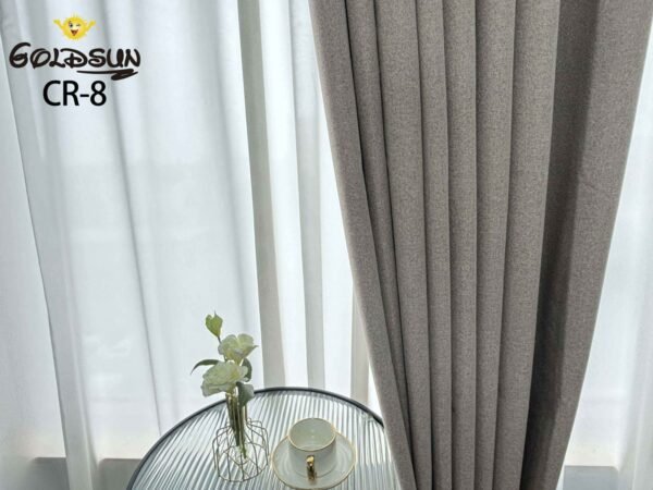 CR - 8 / CORTINAS DE LINO BLACKOUT COLOR ENTERO (CAJA X 24 UNDS)