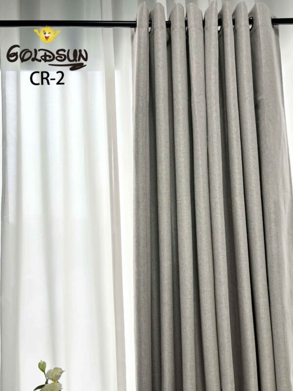 CR - 2 / CORTINAS DE LINO 100% BLACKOUT COLOR ENTERO (CAJA X 24 UNDS)