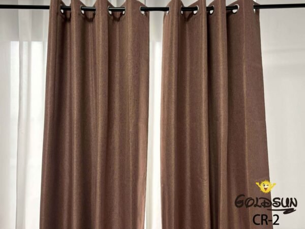 CR - 2 / CORTINAS DE LINO 100% BLACKOUT COLOR ENTERO (CAJA X 24 UNDS)