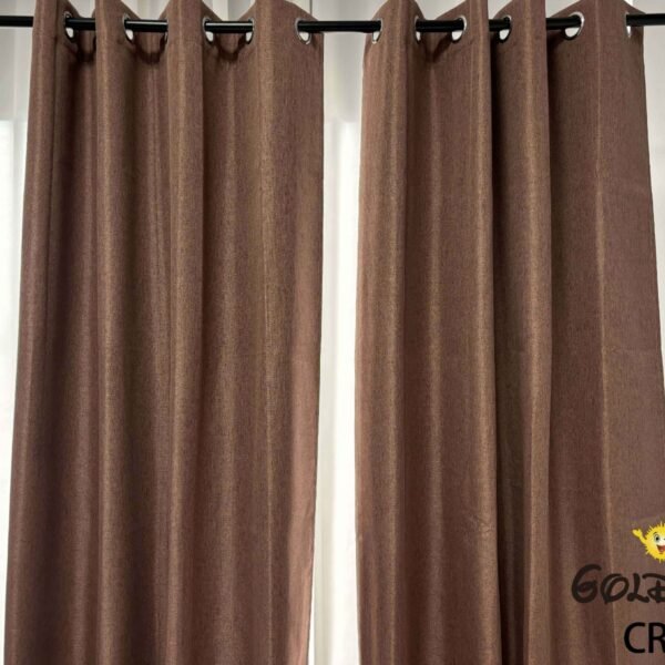 CR - 2 / CORTINAS DE LINO 100% BLACKOUT COLOR ENTERO (CAJA X 24 UNDS)