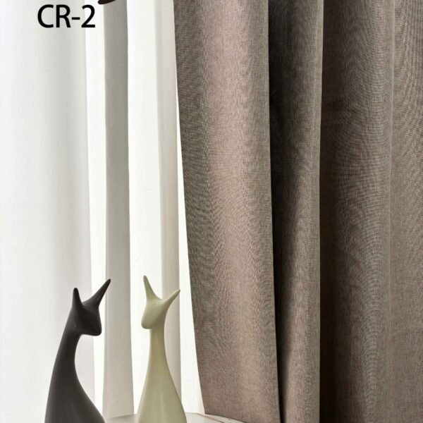 CR - 2 / CORTINAS DE LINO 100% BLACKOUT COLOR ENTERO (CAJA X 24 UNDS)