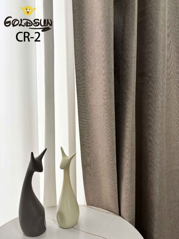 CR - 2 / CORTINAS DE LINO 100% BLACKOUT COLOR ENTERO (CAJA X 24 UNDS)