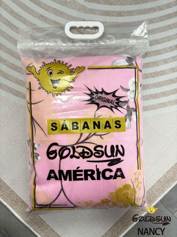 NANCY (1/2/3P) / SET DE SÁBANAS 4 PIEZAS ESTAMPADA (CAJA X 42 UNDS)