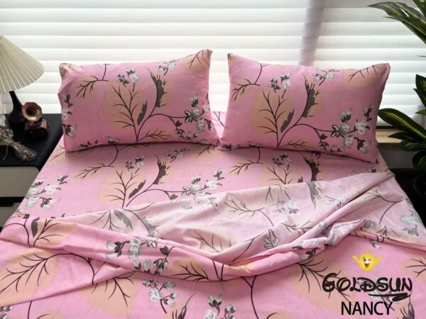 NANCY (1/2/3P) / SET DE SÁBANAS 4 PIEZAS ESTAMPADA (CAJA X 42 UNDS)