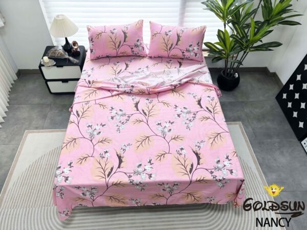 NANCY (1/2/3P) / SET DE SÁBANAS 4 PIEZAS ESTAMPADA (CAJA X 42 UNDS)